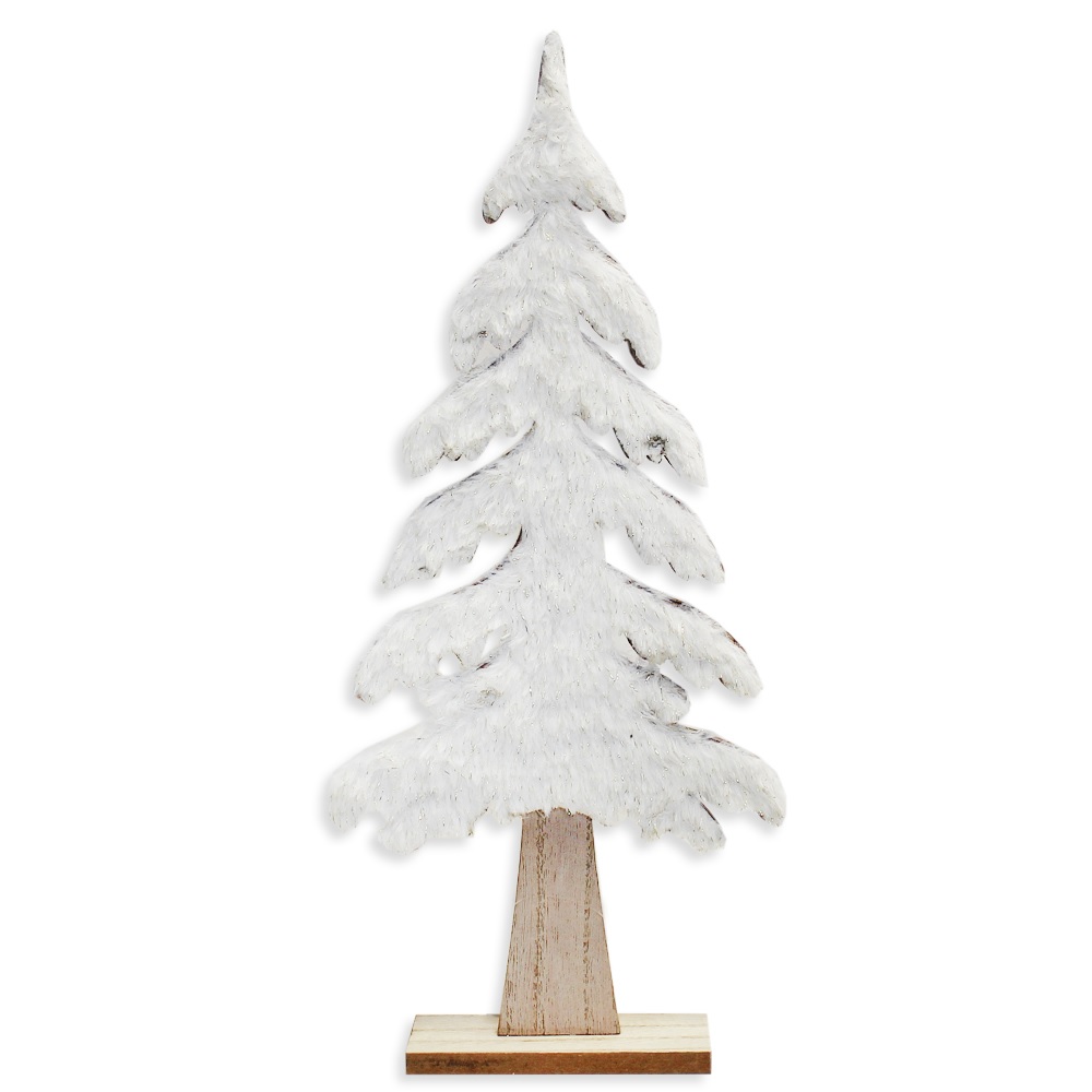Stromek dřevo textil 60,5cm krém